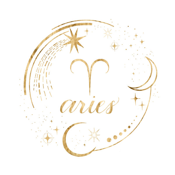 Trinx Gilded Astrology I by Wrapped Canvas Textual Art Wayfair